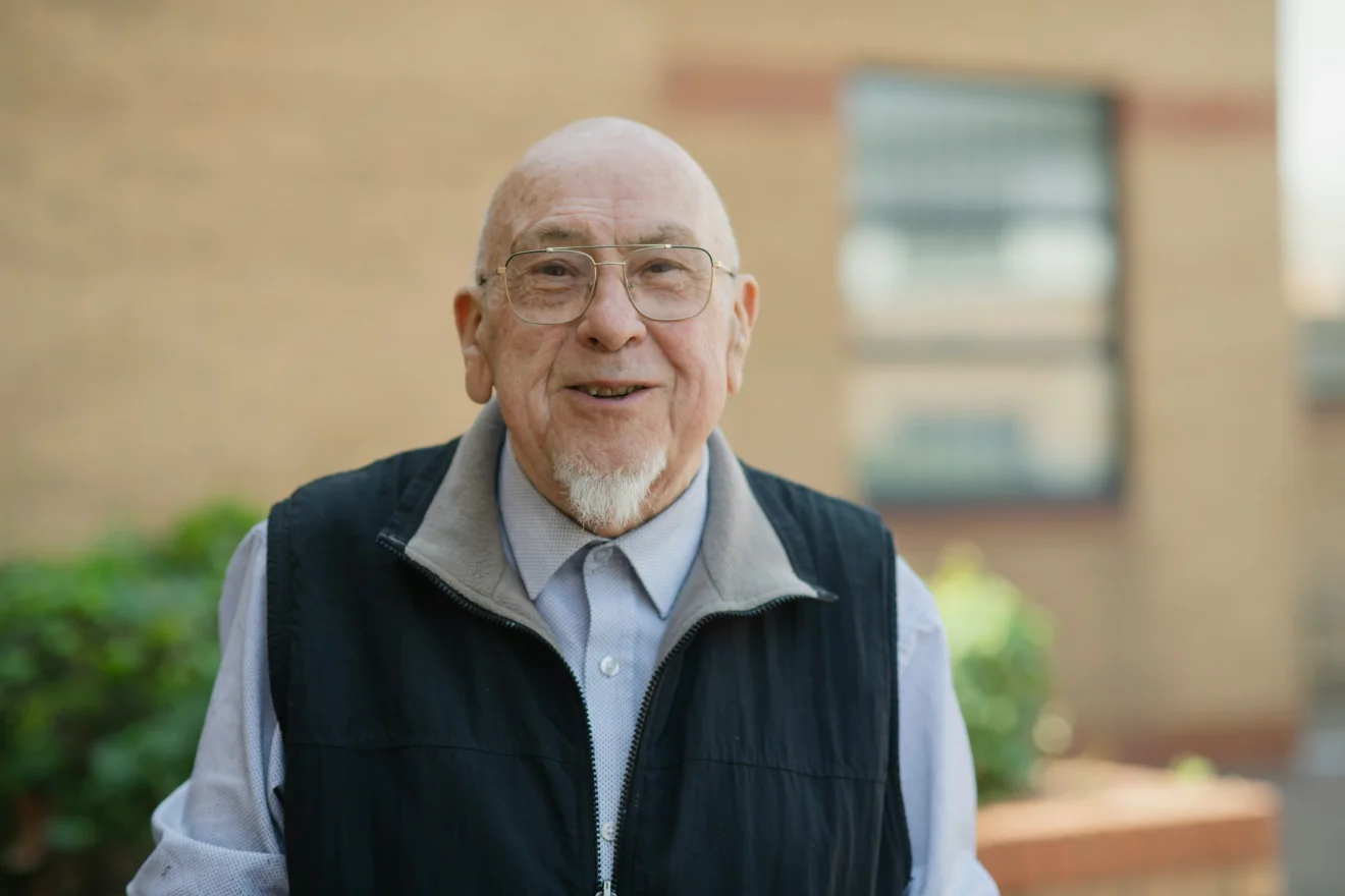 Portrait of an older man.